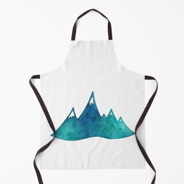 Item preview, Blue Watercolor Mountain Range Illustration designed and sold by ArtfulWeave.