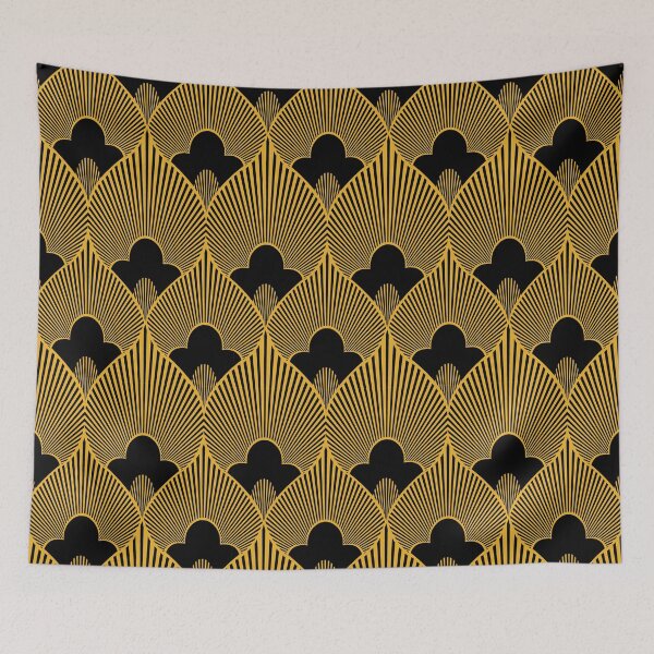 Item preview, Art Deco Glamorous Glitzy Golden And Black Pattern  designed and sold by DEC02.