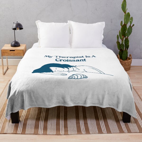 Item preview, My Therapist is a Croissant designed and sold by ethnicdrawing.