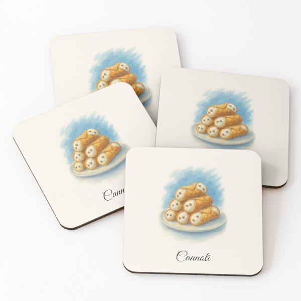 Item preview, Watercolor Cannoli – Vibrant Sicilian Art Collection designed and sold by PATINKA-art.