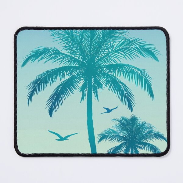 Item preview, Palm trees in a sky blue background designed and sold by saly55887.