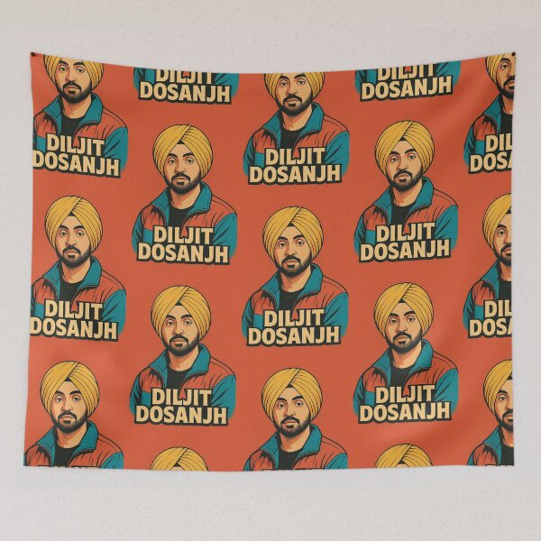 Item preview, Diljit Dosanjh Retro Pop Art Design designed and sold by Redloo.