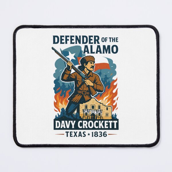 Item preview, Davy Crockett – Defender of the Alamo Texas 1836 | Modern Vintage Western designed and sold by jelonkaa.