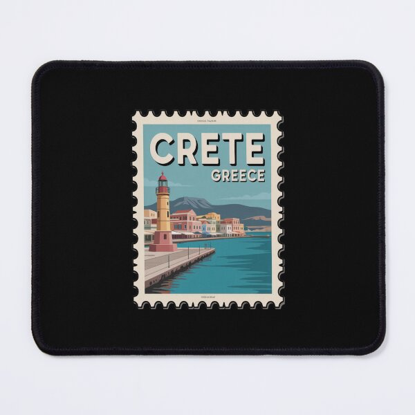 Item preview, Crete Greece Chania Harbor Postage Stamp Sticker designed and sold by stickercuffs.