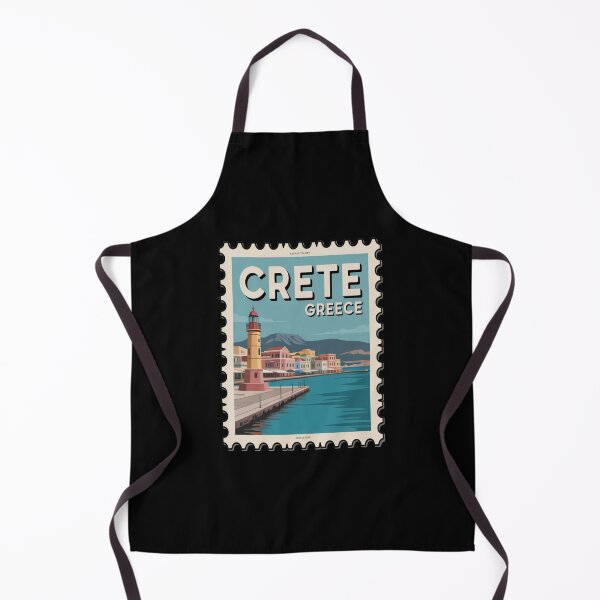 Item preview, Crete Greece Chania Harbor Postage Stamp Sticker designed and sold by stickercuffs.