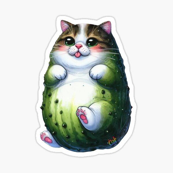 Item preview, Plump Pickle Cat designed and sold by CAutumnTrapp.