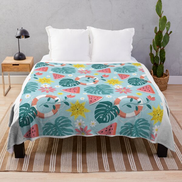 Item preview, Fun summer pattern with watermelon and exotic leaves designed and sold by Jamildesign.