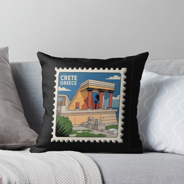 Item preview, Crete Greece Knossos Palace Postage Stamp Sticker designed and sold by stickercuffs.