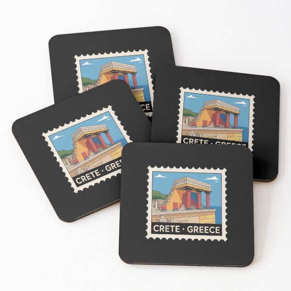 Item preview, Crete Greece Knossos Palace Postage Stamp Sticker designed and sold by stickercuffs.