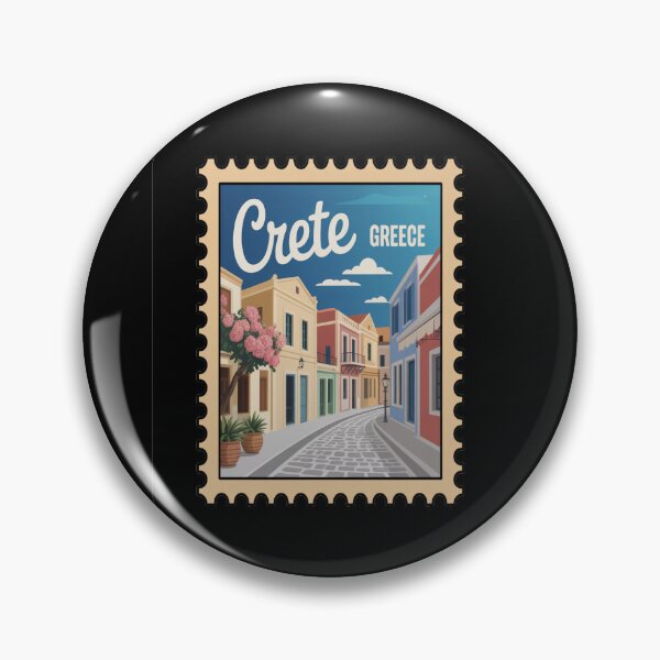 Item preview, Crete Greece Rethymnon Old Town Postage Stamp Sticker designed and sold by stickercuffs.