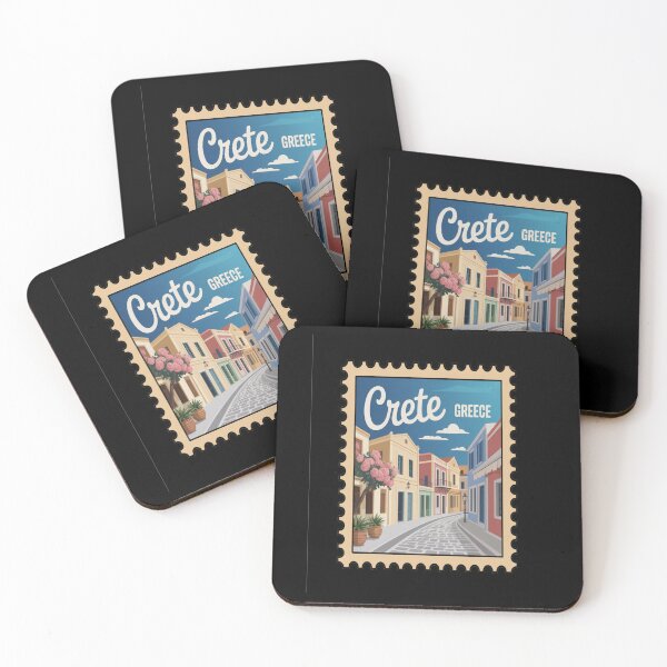 Item preview, Crete Greece Rethymnon Old Town Postage Stamp Sticker designed and sold by stickercuffs.