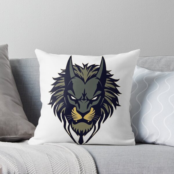 Aperçu de l'œuvre Lion-Wolf Hybrid Logo – Fierce Animal Emblem créée et vendue par b-ur-style.