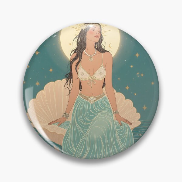 Item preview, Sea Goddess Under Moonlight – Celestial Charm Sea Goddess Under Moonlight – Celestial Charm designed and sold by 	aluzia.design.