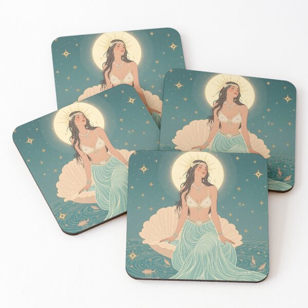 Item preview, Sea Goddess Under Moonlight – Celestial Charm Sea Goddess Under Moonlight – Celestial Charm designed and sold by 	aluzia.design.