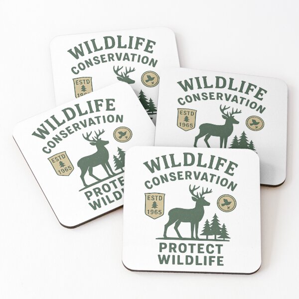 Item preview, Wildlife Conservation - Protect Wildlife - Vintage Nature Design designed and sold by CreativeGorillas.