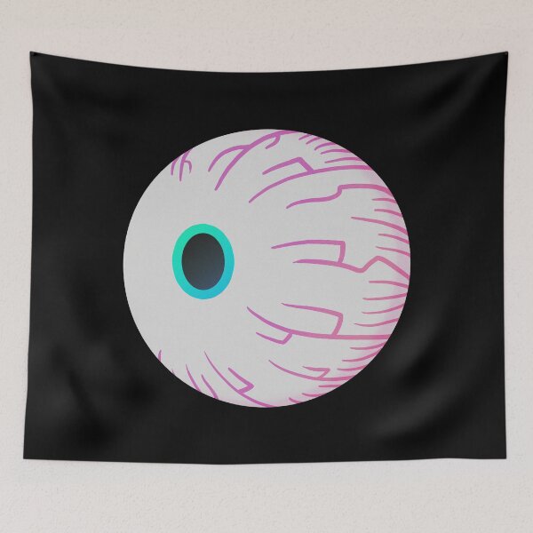 Item preview, Veiny cartoon eyeball badge designed and sold by Deathoftheself.