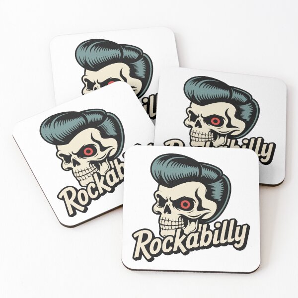 Item preview, Rockabilly Skull – Retro Style designed and sold by Hans-Design.