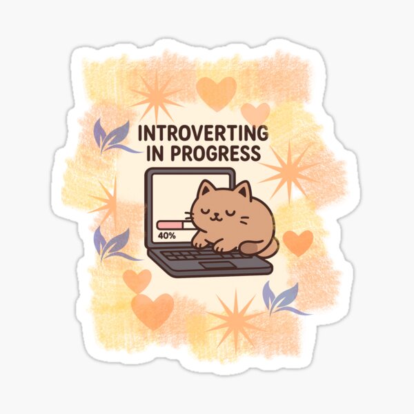 Item preview, INTROVERTING IN PROGRESS  designed and sold by Judithjoe89.