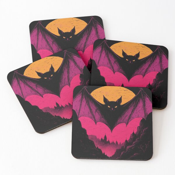 Item preview, Bat with colorful background designed and sold by saly55887.