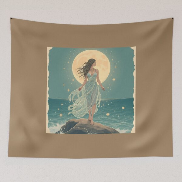 Item preview, Full Moon Sea Goddess – Eternal Beauty designed and sold by 	aluzia.design.