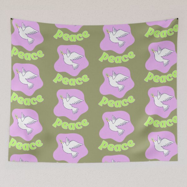 Item preview, Peace Dove in Neon designed and sold by UglyWorldArt.