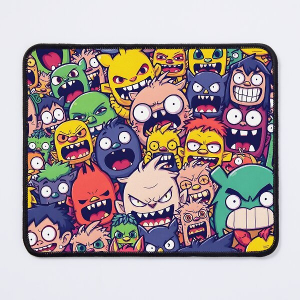 Item preview, Vibrant Doodle Art: Chaotic and Fun Character Illustration designed and sold by AV.