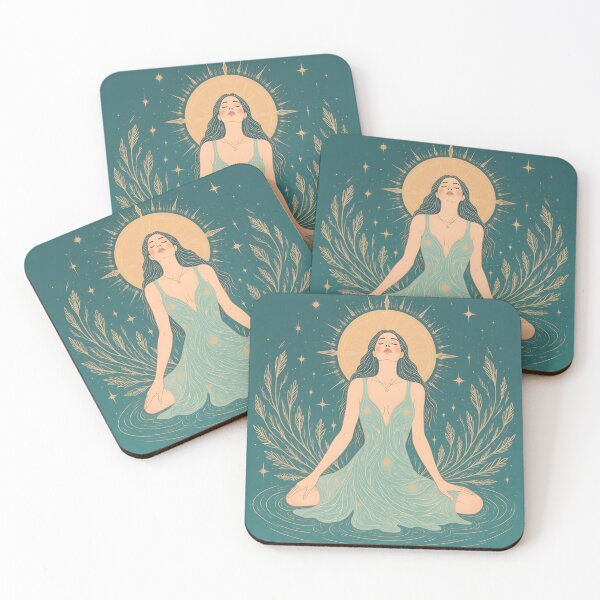 Item preview, Meditative Sea Goddess – Cosmic Connection Meditative Sea Goddess – Cosmic Connection designed and sold by 	aluzia.design.