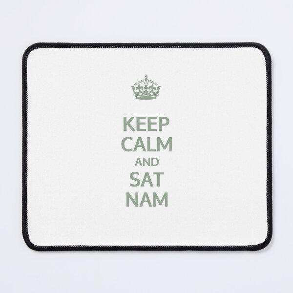 Item preview, Keep Calm and Sat Nam (Olive Green) | Kundalini Yoga Mantra Design for Mindful Living designed and sold by Cooldalini - Kundalini Yogi Wear & Accessories.