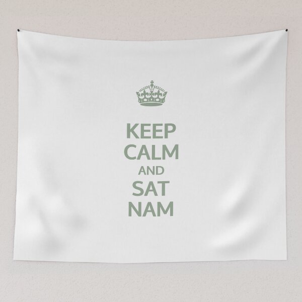 Item preview, Keep Calm and Sat Nam (Olive Green) | Kundalini Yoga Mantra Design for Mindful Living designed and sold by Cooldalini - Kundalini Yogi Wear & Accessories.