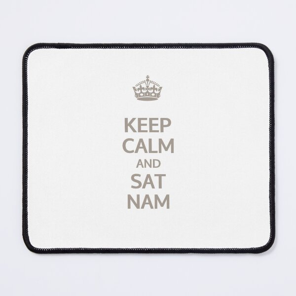 Item preview, Keep Calm and Sat Nam (Khaki) | Kundalini Yoga Mantra Design for Mindful Living designed and sold by Cooldalini - Kundalini Yogi Wear & Accessories.