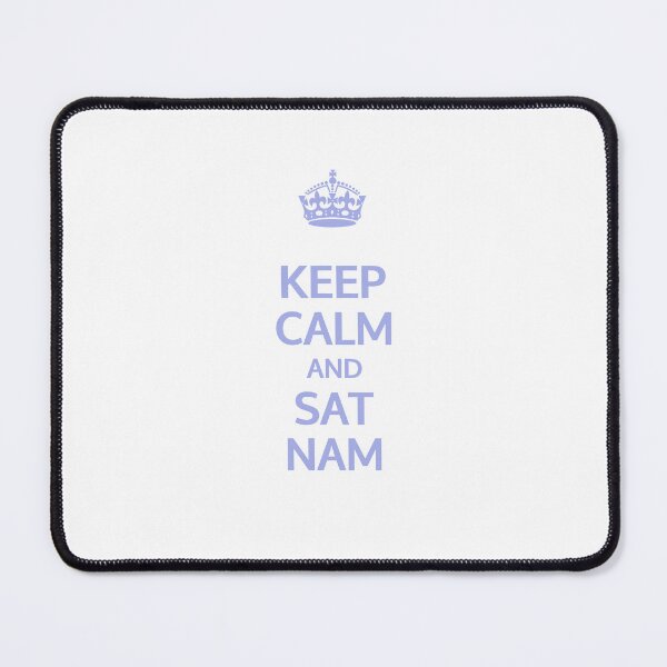 Item preview, Keep Calm and Sat Nam (Blue) | Kundalini Yoga Mantra Design for Mindful Living designed and sold by Cooldalini - Kundalini Yogi Wear & Accessories.