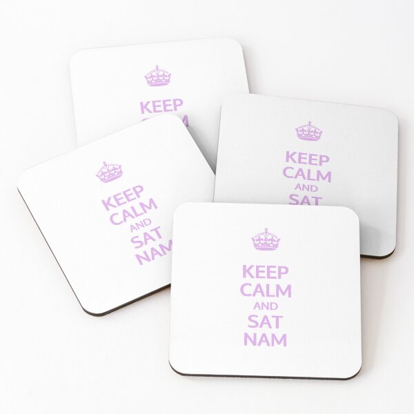 Item preview, Keep Calm and Sat Nam (Pink) | Kundalini Yoga Mantra Design for Mindful Living designed and sold by Cooldalini - Kundalini Yogi Wear & Accessories.