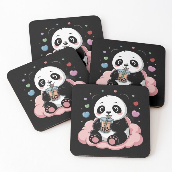 Item preview, Cute Little Panda Loves Bubble Tea designed and sold by BangerSupply.