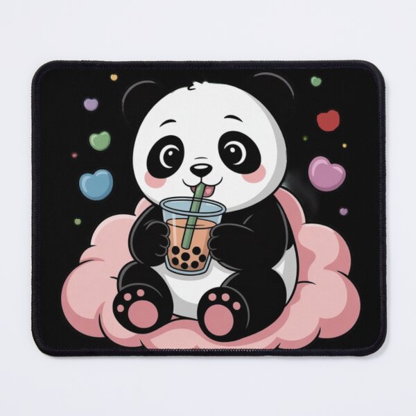 Item preview, Cute Little Panda Loves Bubble Tea designed and sold by BangerSupply.