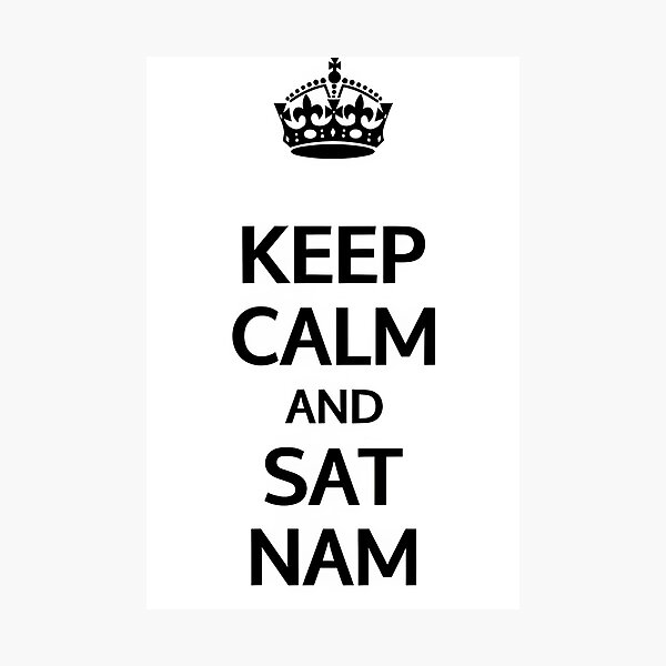 Item preview, Keep Calm and Sat Nam | Kundalini Yoga Mantra Design for Mindful Living designed and sold by Cooldalini - Kundalini Yogi Wear & Accessories.