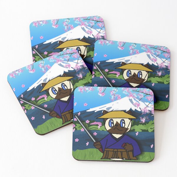 Item preview, Half Cat Samurai Fuji Siamese designed and sold by Milk on Cake.