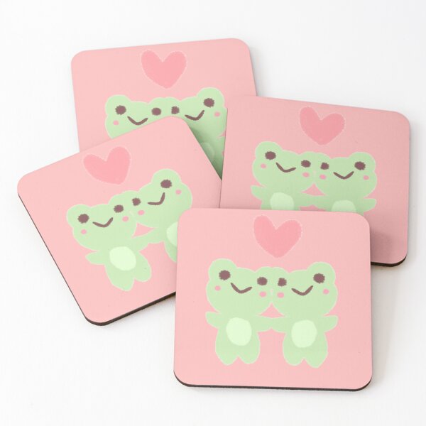 Item preview, Pink Froggy Love Hug – Cute Frog Couple Illustration designed and sold by Heavenly-Cloudz.