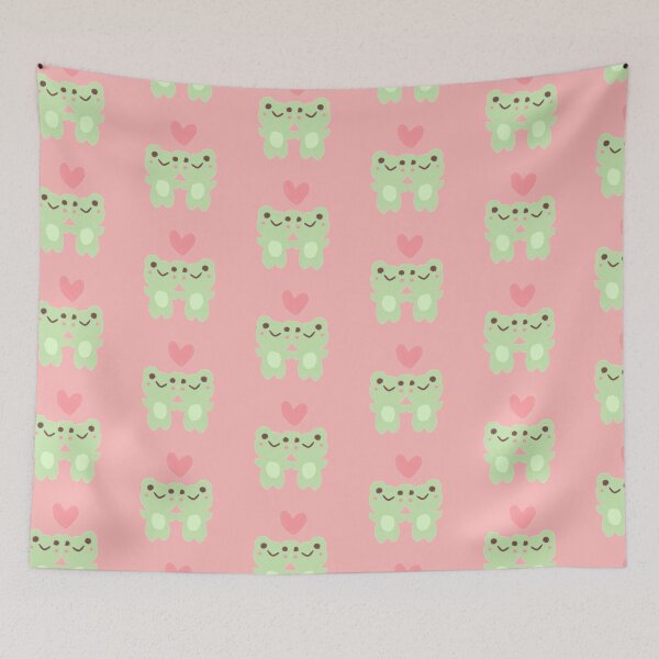 Item preview, Pink Froggy Love Hug – Cute Frog Couple Illustration designed and sold by Heavenly-Cloudz.