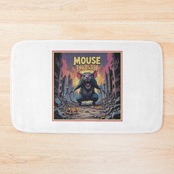 Item preview, Mouse Invasion – Giant Mutant Rat in Post-Apocalyptic City designed and sold by Dospart.