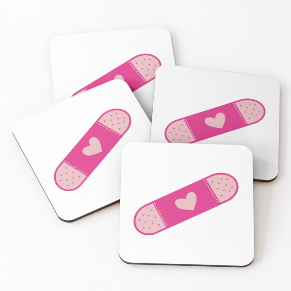 Item preview, Kawaii Pink Band-Aid with Heart – Cute Healing Sticker designed and sold by Blueprint&co.