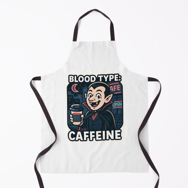 Item preview, Blood Type: Caffeine – Vampire Coffee Lover designed and sold by Cheerioza.