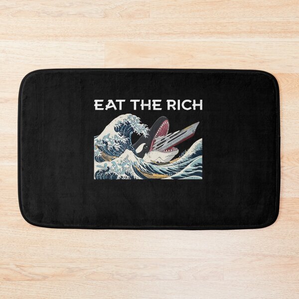 Artikelvorschau, Vintage Eat The Rich Ukiyo-e Kanagawa Wave Ocean Lovers entworfen und verkauft von elderberry.