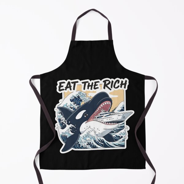 Artikelvorschau, Retro Eat The Rich Ukiyo-e Kanagawa Wave Ocean Lovers entworfen und verkauft von elderberry.