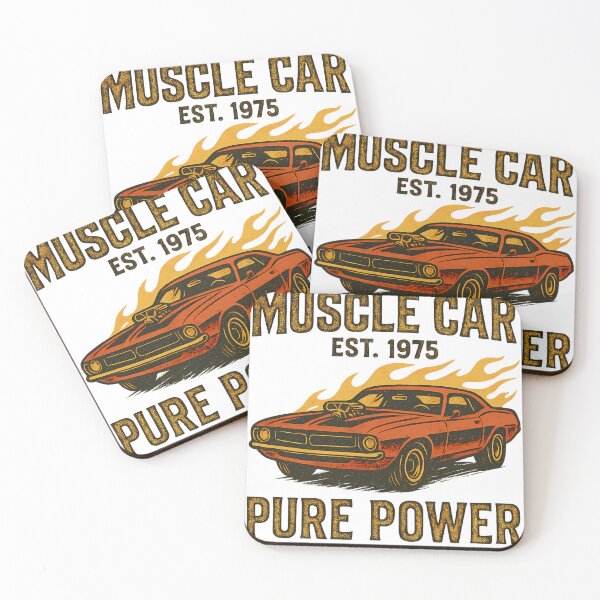 Item preview, Muscle Car – Pure Power – Vintage 1970s Hot Rod designed and sold by CreativeGorillas.