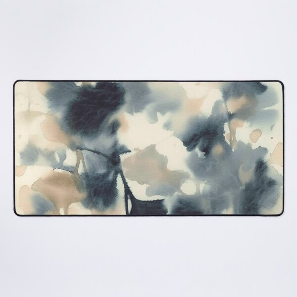 Item preview, Ethereal Ink Flow Ginkgo Abstract Watercolor in Warm Neutrals and Deep Charcoal designed and sold by trajeado14.