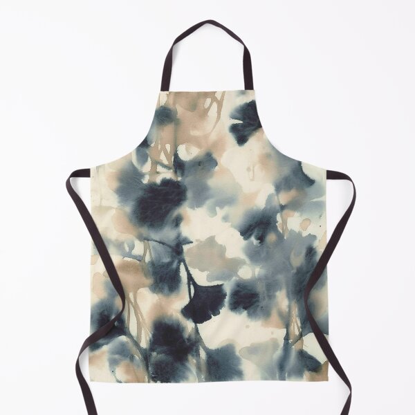 Item preview, Ethereal Ink Flow Ginkgo Abstract Watercolor in Warm Neutrals and Deep Charcoal designed and sold by trajeado14.
