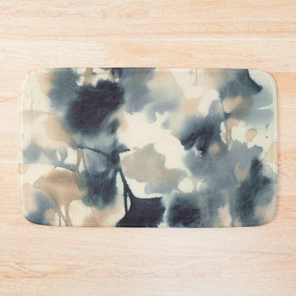 Item preview, Ethereal Ink Flow Ginkgo Abstract Watercolor in Warm Neutrals and Deep Charcoal designed and sold by trajeado14.