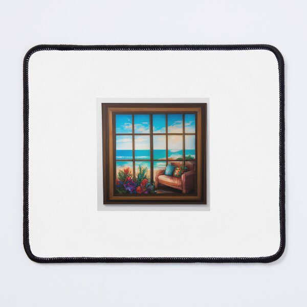 Item preview, Coastal Serenity – Ocean View Through the Window designed and sold by TheDailyPrint.