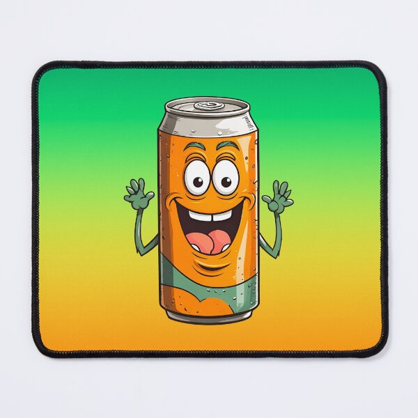 Item preview, Cartoon drinks can orange, funny face and arms designed and sold by angel-cat-22.