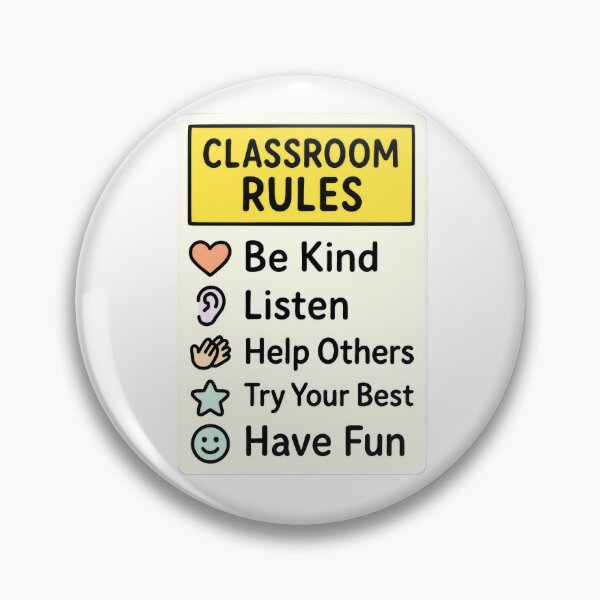 Item preview, Classroom Rules Mini Poster for Teachers and Students designed and sold by scicilysimonee.